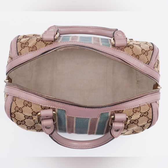 Vintage Web Gucci GG Canvas Monogram Sherry line Boston Bag - Picture 7 of 16